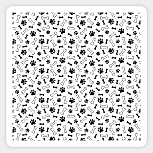 Dog Cute Pattern Design With Puppy in Various Poses Fun Funny Phone Case Design Sticker